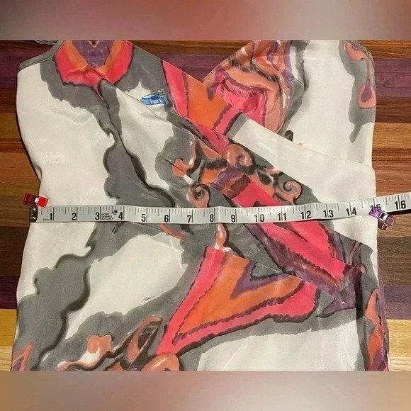 Trina Turk bias cut spaghetti strap dress, sz 6 - Picture 7 of 10